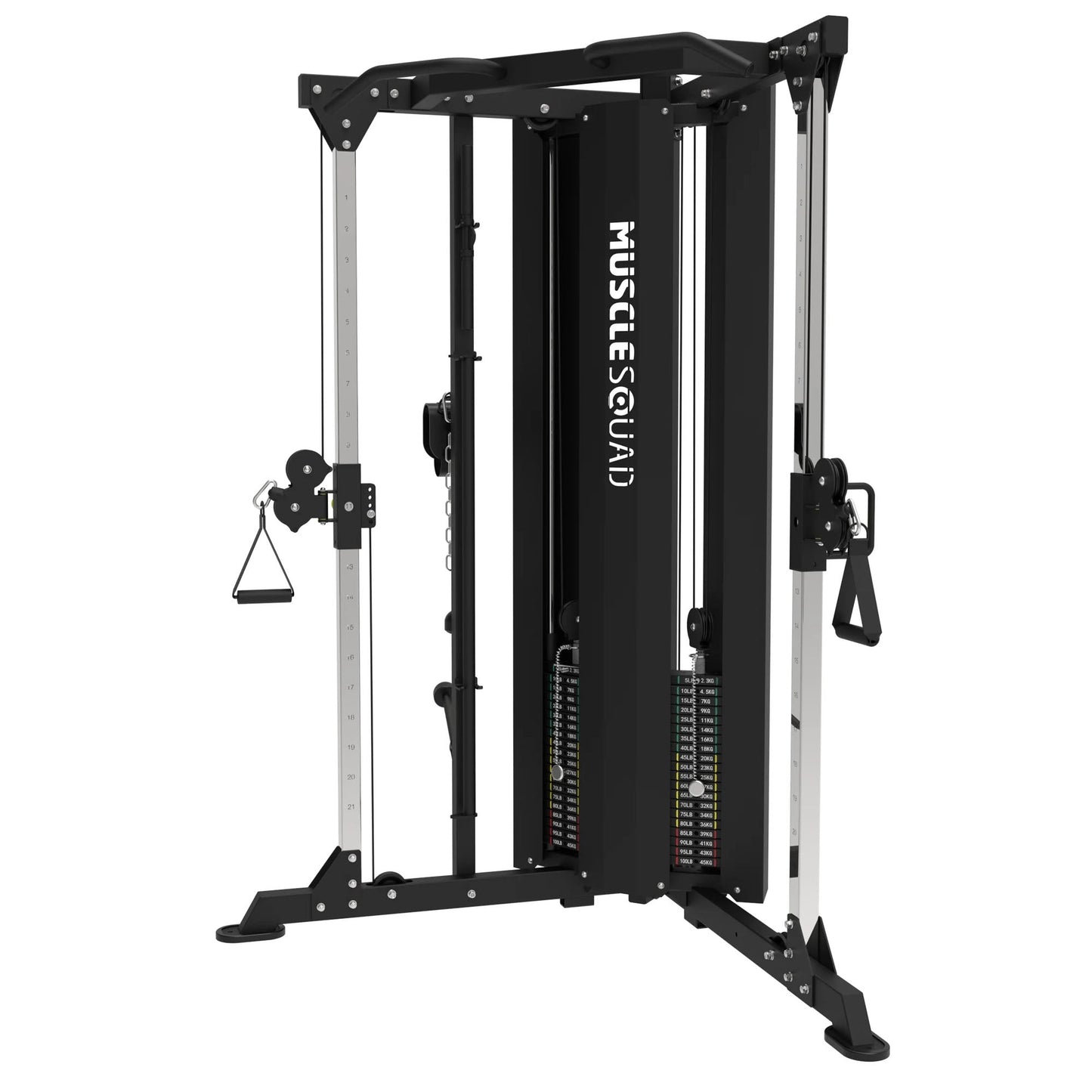 MuscleSquad Dual Action Pulley Cable Machine