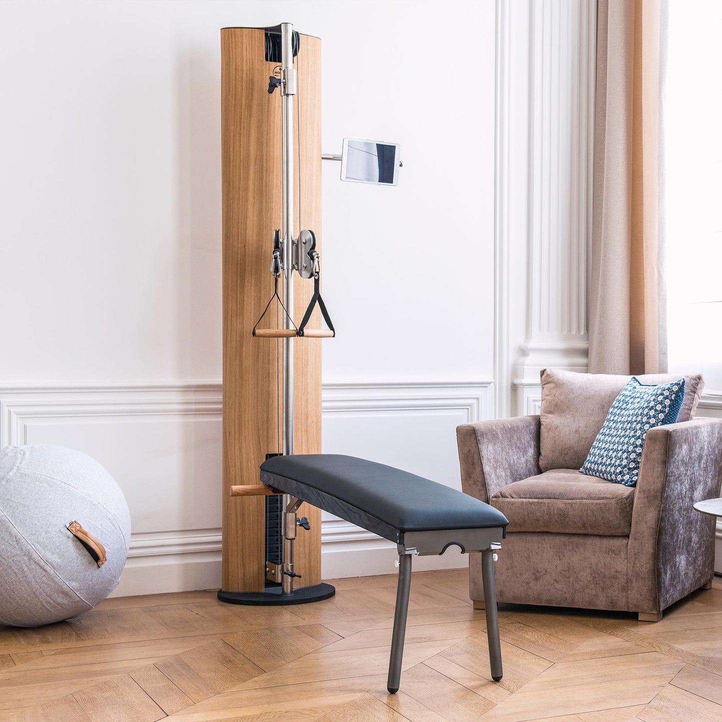 NoHrd SlimBeam Oak Cable Machine