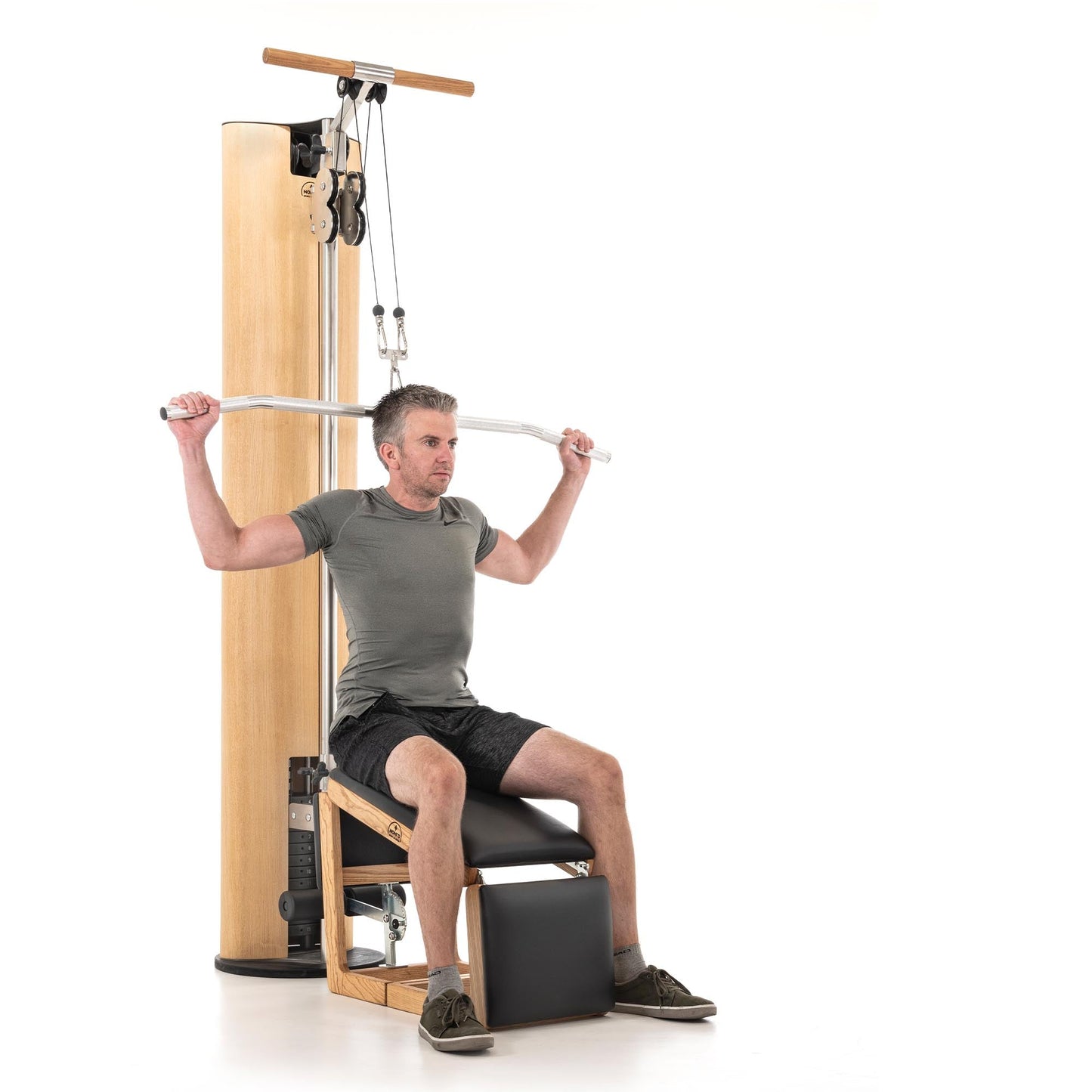 NoHrd SlimBeam Oak Cable Machine