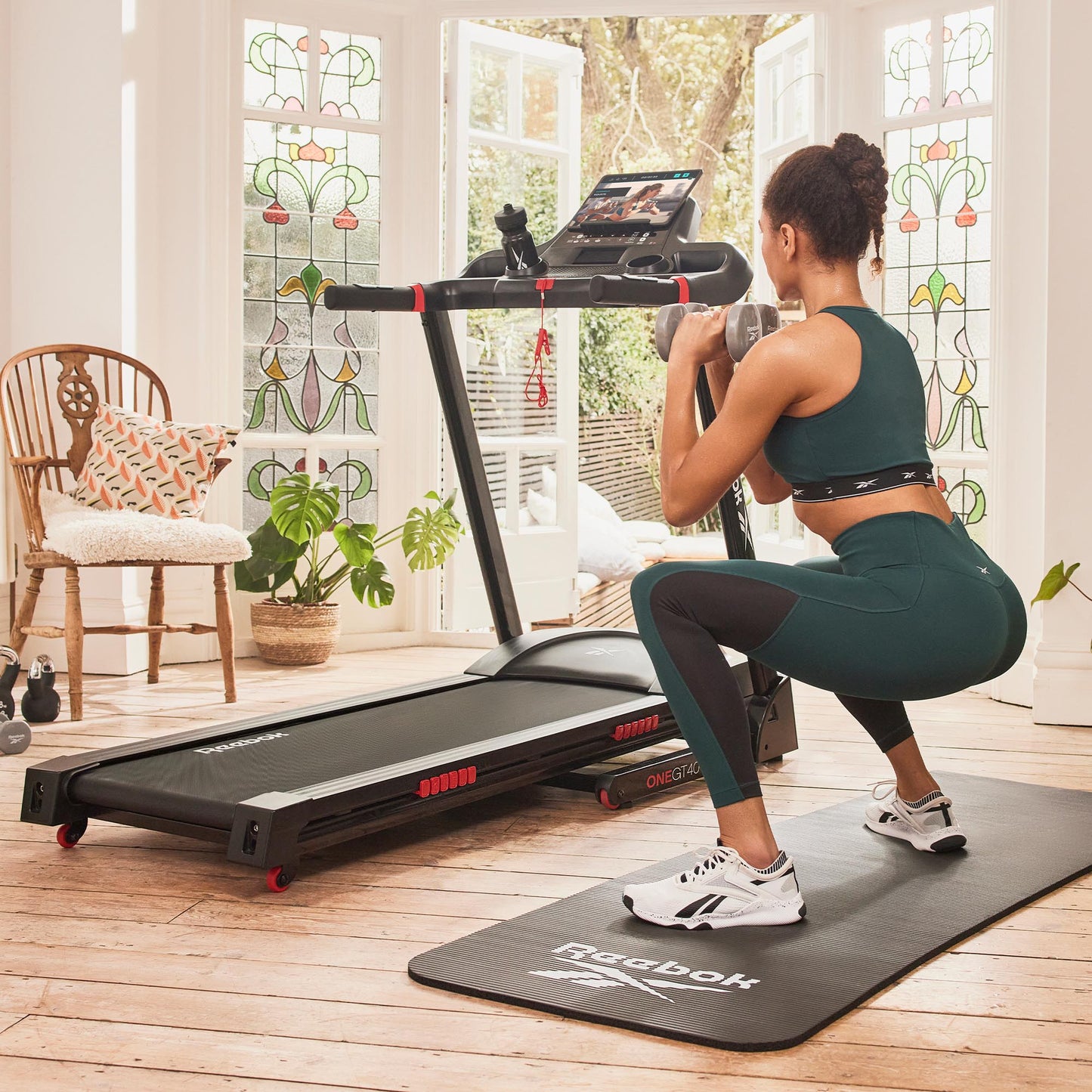 UPGRADED Reebok GT40z Folding Treadmill