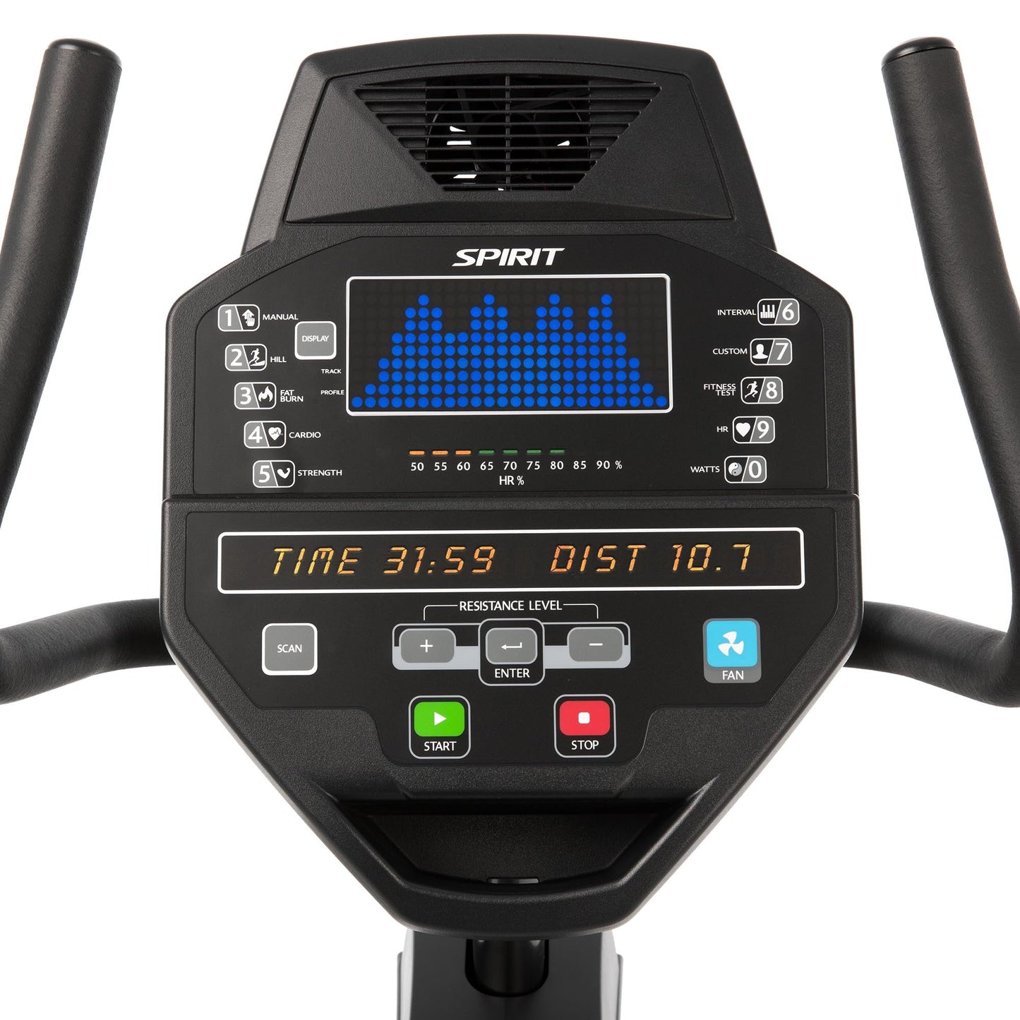 Spirit Fitness CR800 Recumbent Exercise Bike
