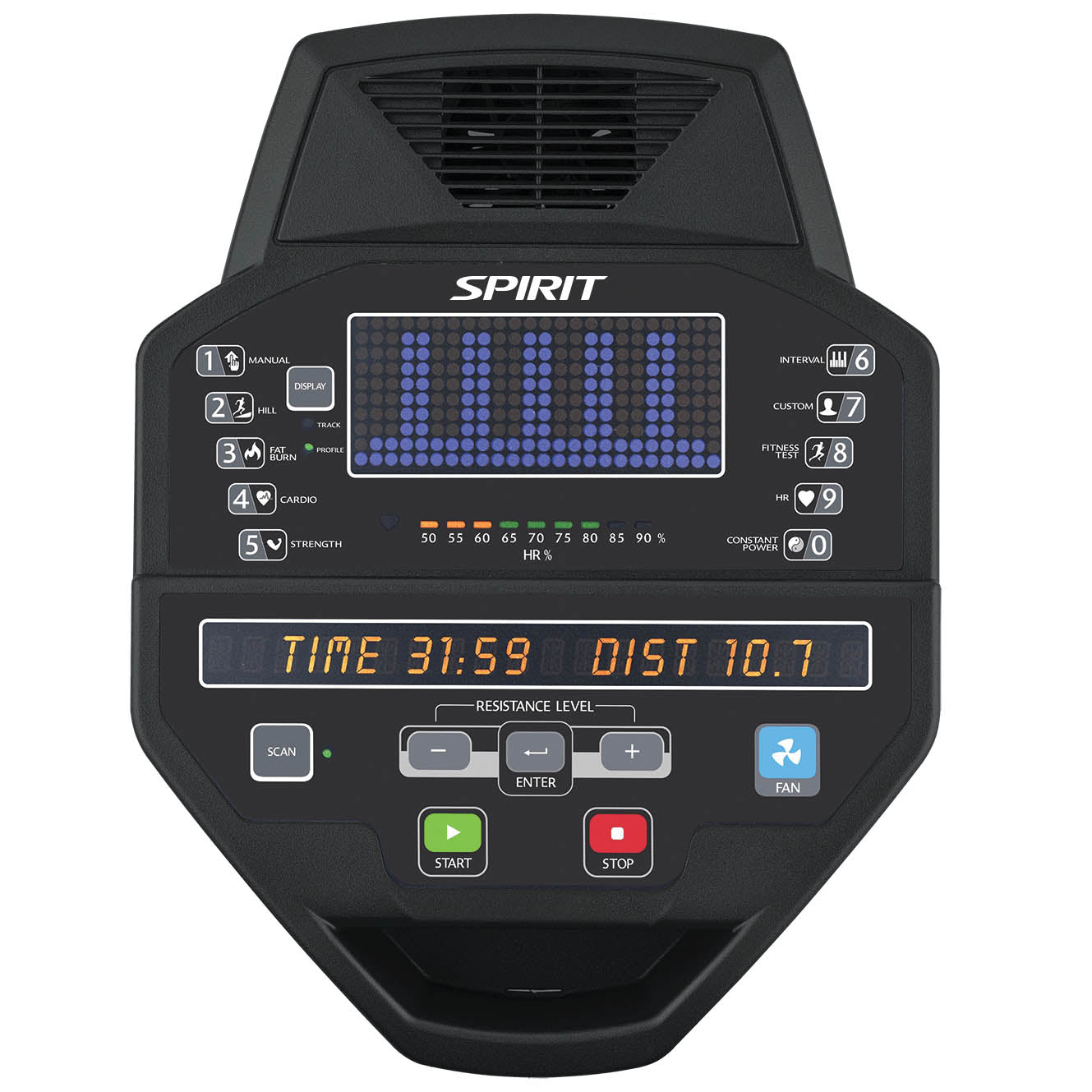 Spirit Fitness CR800 Recumbent Exercise Bike