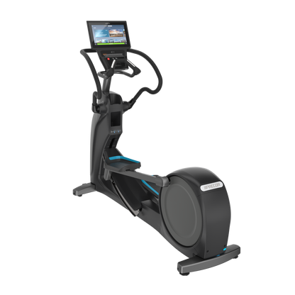 Precor EFX® 883 with Converging CrossRamp® Fixed Arms Elliptical Cross trainer- P84 Chrome cast Screen
