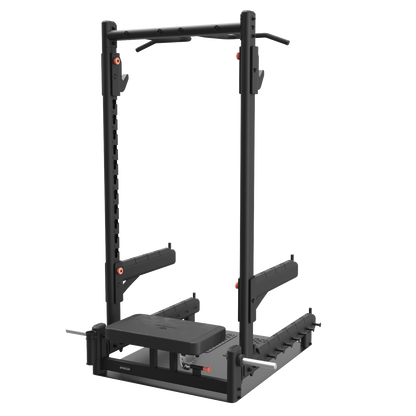 Glute Builder Glute Bridge Bench with Squat Rack Attachment