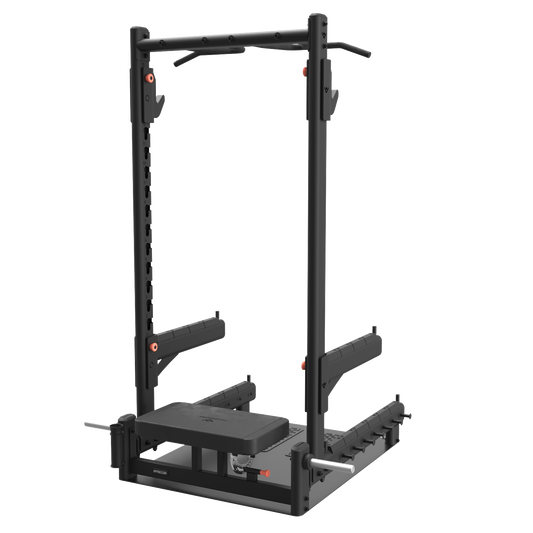 Glute Builder Glute Bridge Bench with Squat Rack Attachment