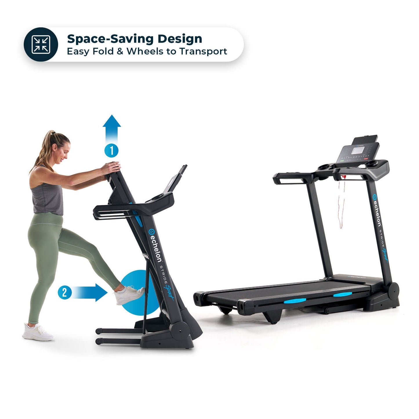 Echelon Stride 30 Sport Folding Treadmill